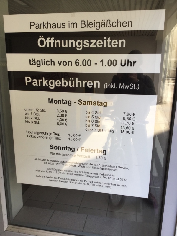 Street view of Parkhaus im Bleigäßchen