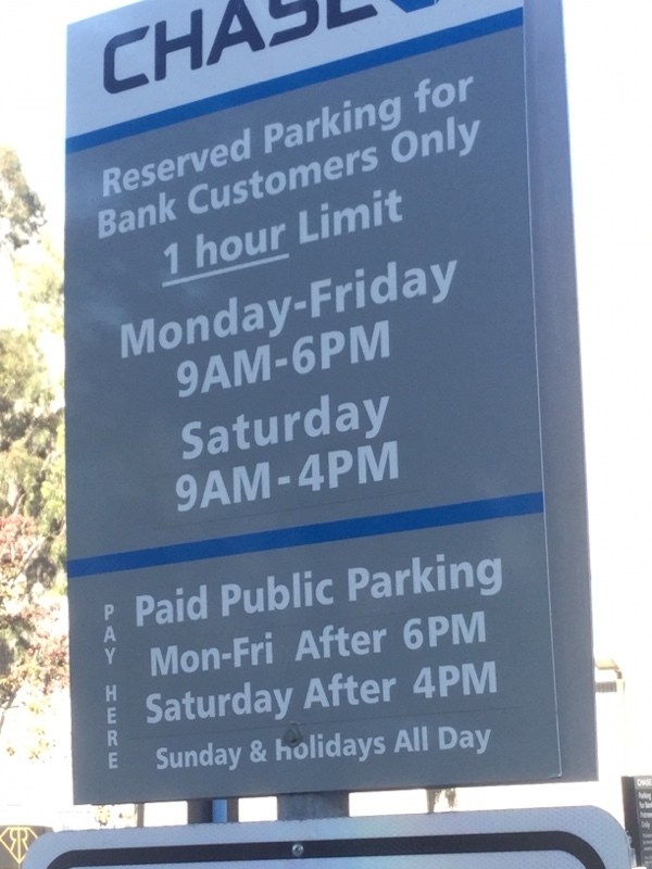 Street view of Chase Bank Lot