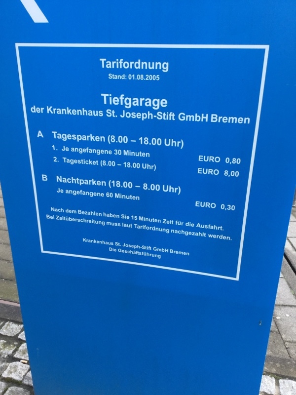 Street view of Tiefgarage