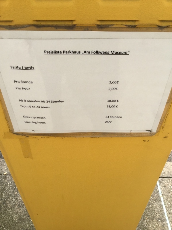 Street view of Parkhaus Am Folkwang Museum