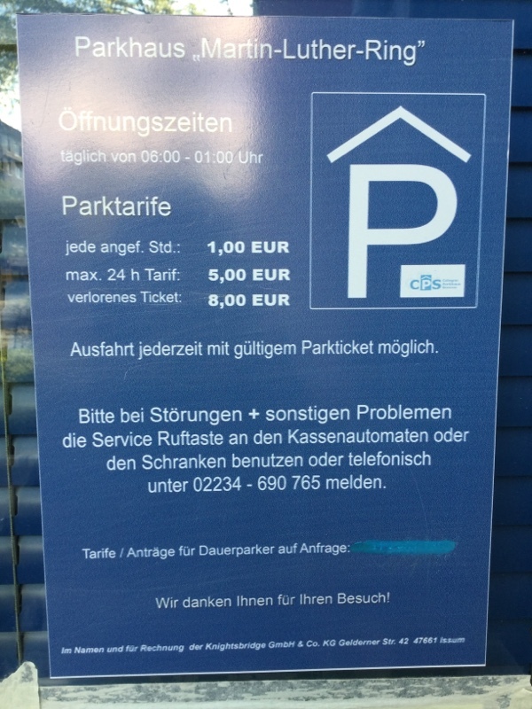 Street view of Parkhaus Martin Luther Ring
