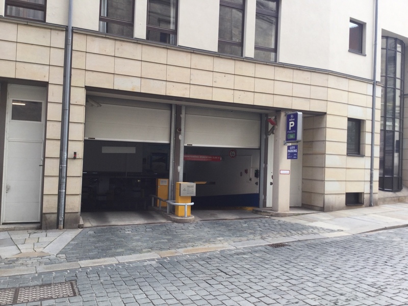 Street view of Hilton Parking