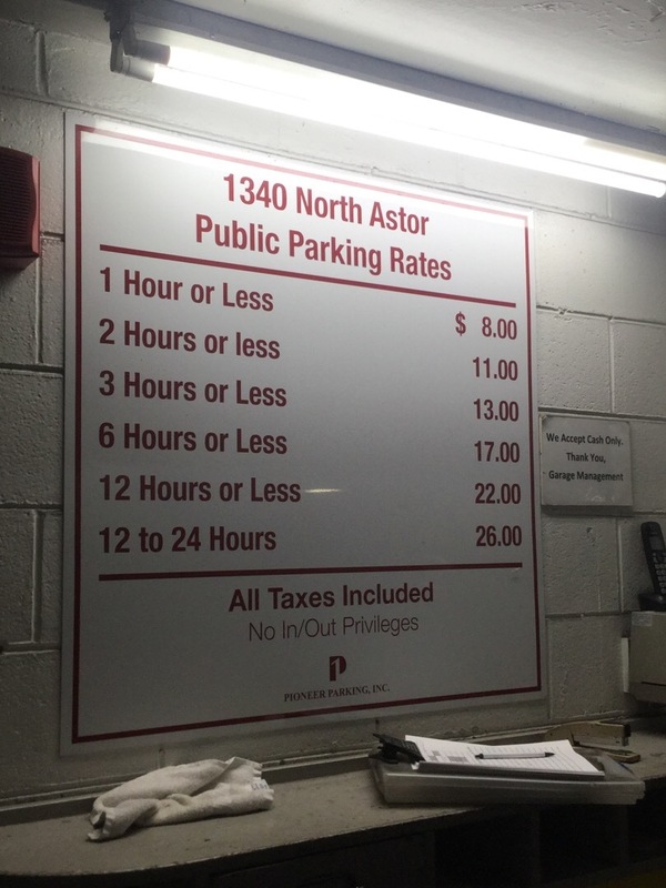 Street view of 1340 N. Astor Street Garage - Valet