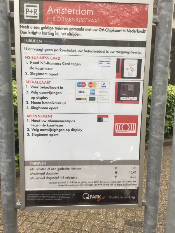 Street view of P+R Comeniusstraat