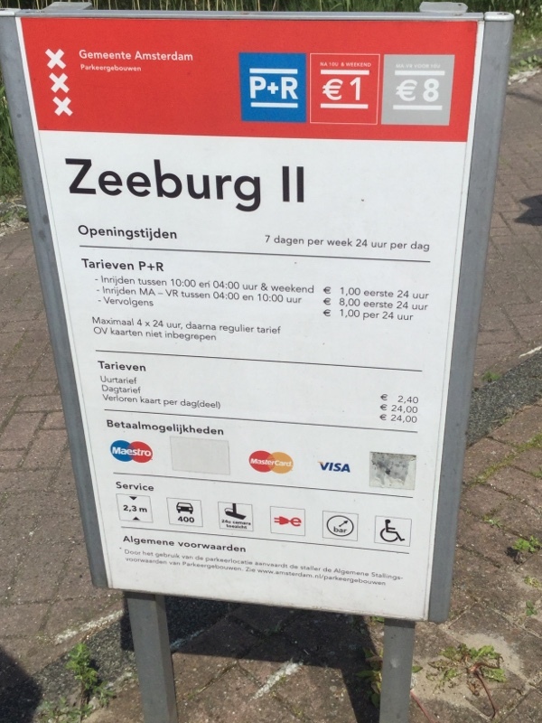 Street view of P+R Zeeburg II
