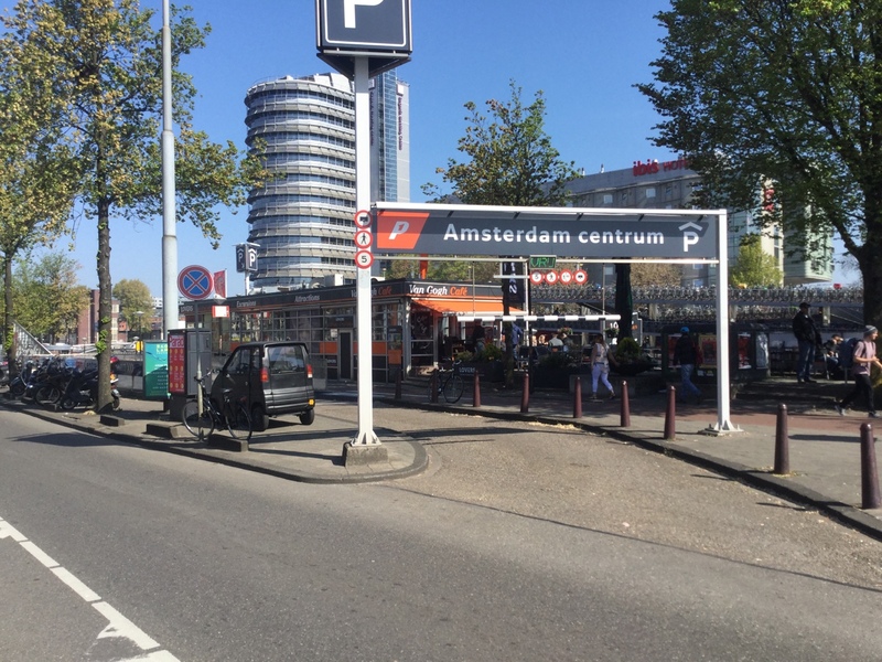 Street view of P1 Parking Amsterdam central