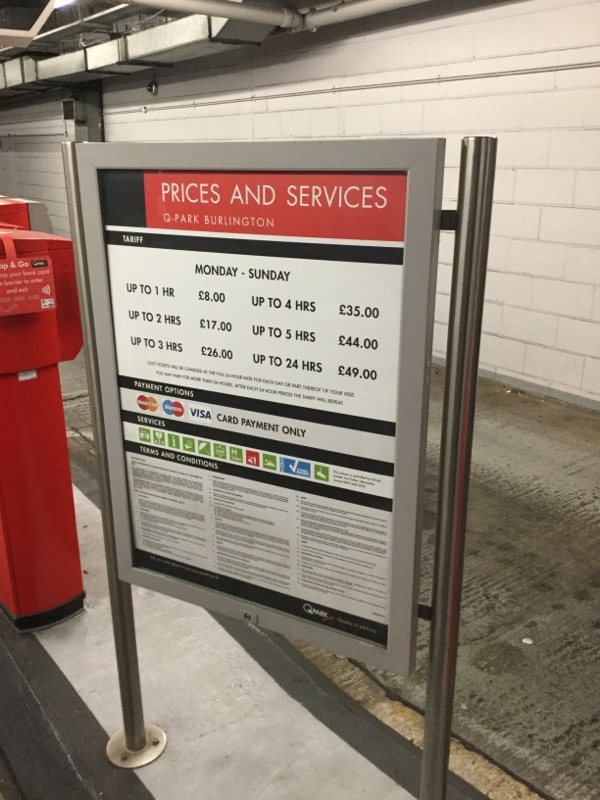 Street view of Burlington Car Park