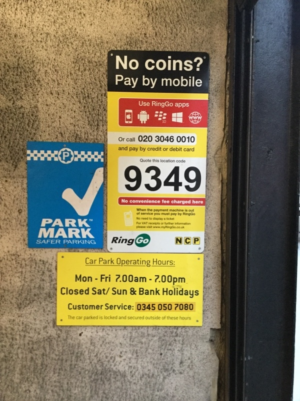 Street view of Crawford Street Car Park