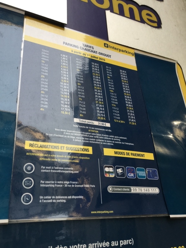 Street view of Parking Chauchat Drouot