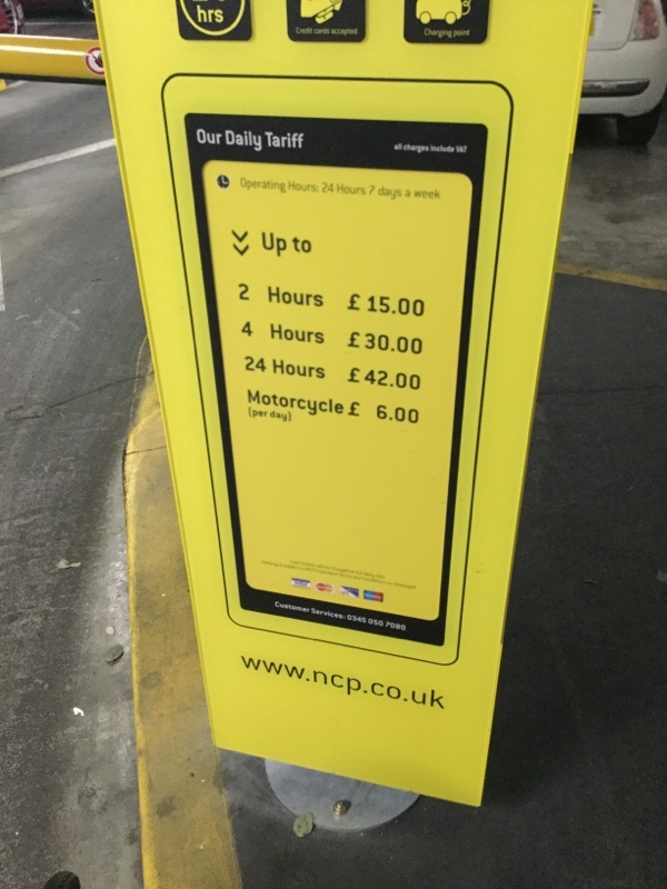 Street view of Park Road Car Park