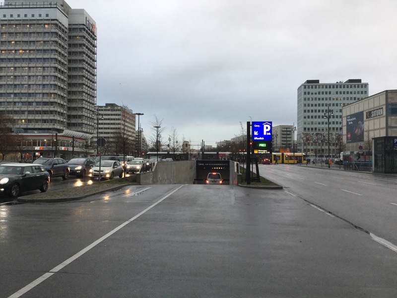 Street view of Alexanderplatz
