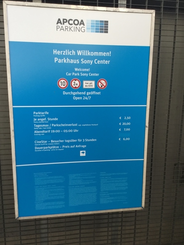 Street view of Parkhaus Sony Center