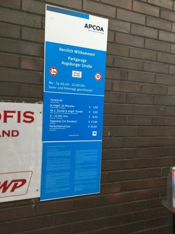 Street view of Parkgarage Augsberger Straße