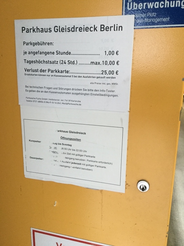 Street view of PARKWACHE FUCHS - Parkhaus Gleisdreieck Berlin