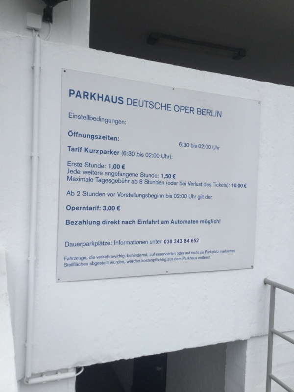 Street view of Parkhaus Deutsche Oper Berlin