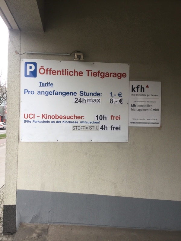 Street view of Landsberger Allee Garage