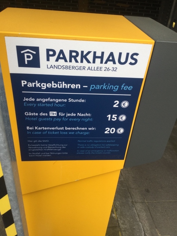 Street view of Parkhaus NH Hotels