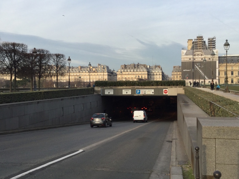 Street view of Louvre Paris