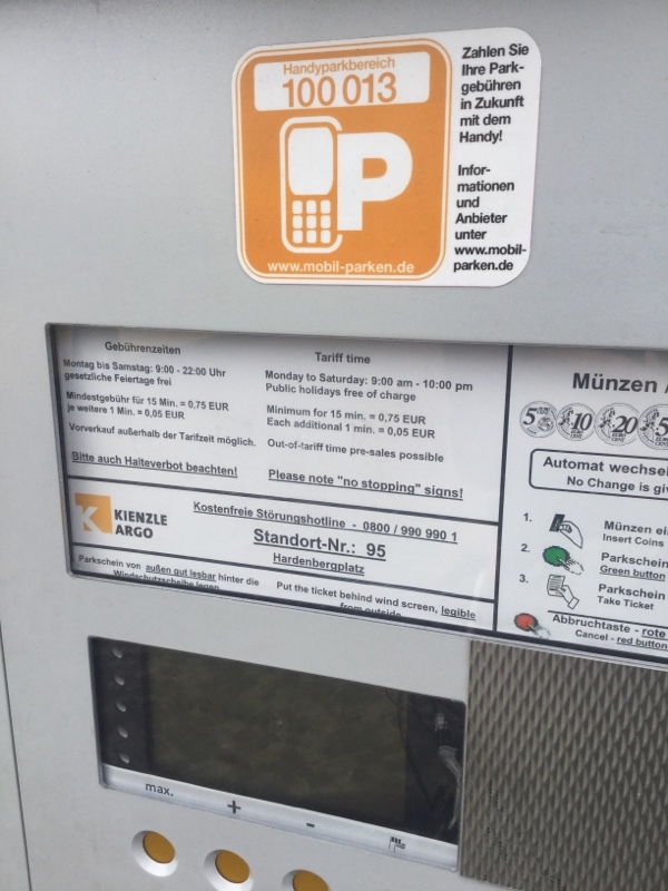 Street view of Hardenbergplatz Lot