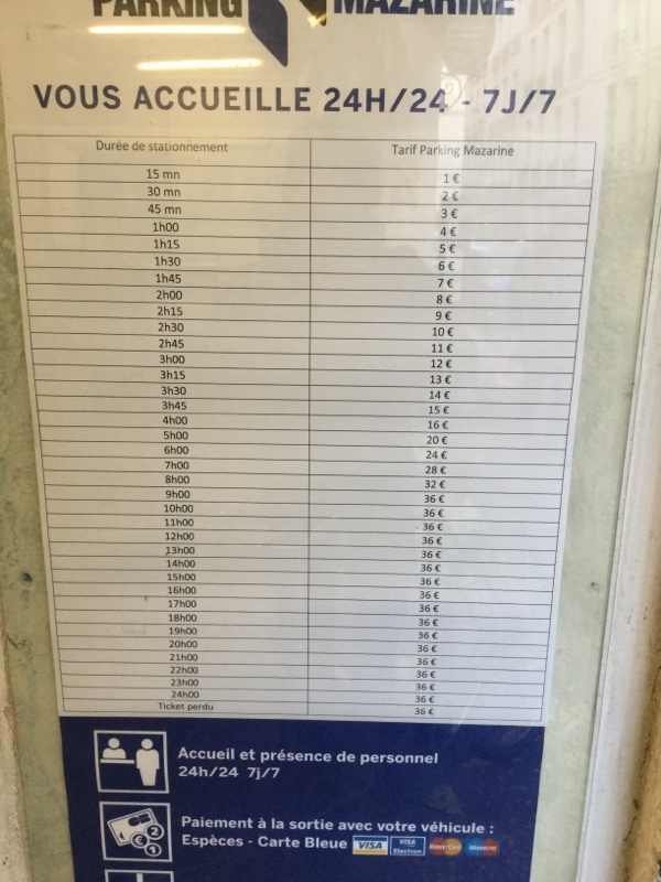 Street view of Parking Mazarine