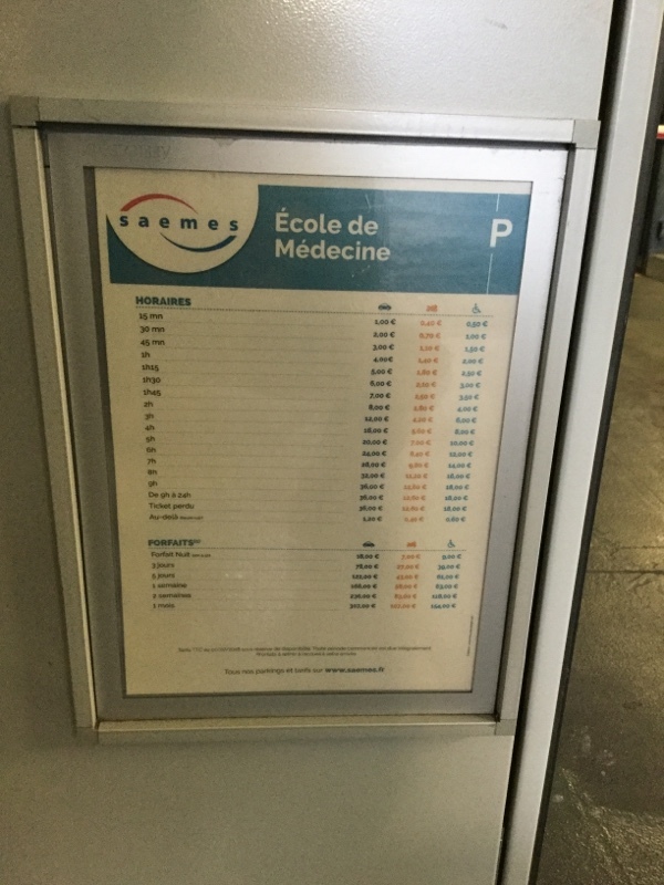 Street view of Parking Odéon - Ecole de Médecine