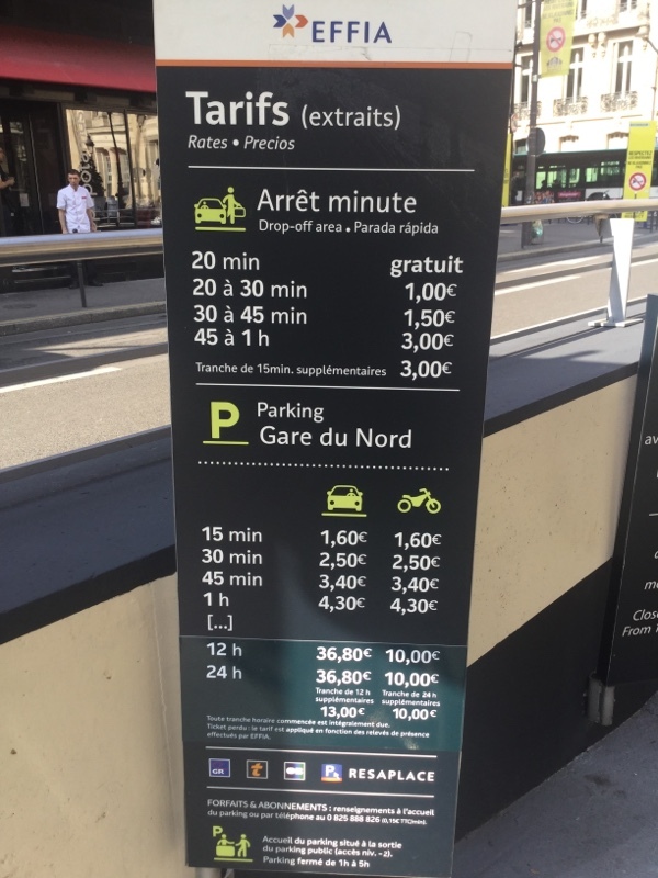 Street view of Parking Gare du Nord