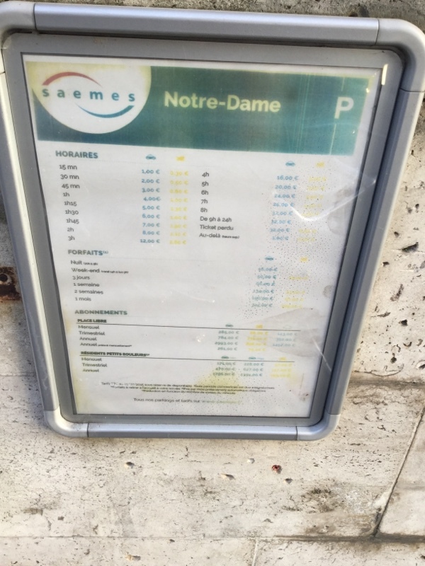 Street view of Parking Notre Dame