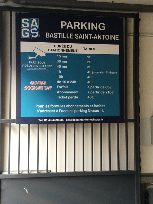 Street view of Bastille Saint-Antoine