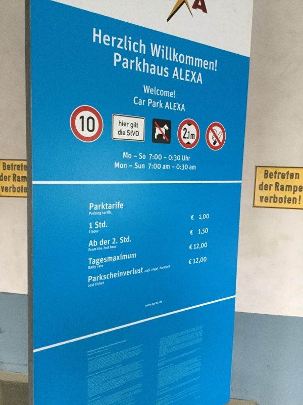 Street view of Parkhaus Alexa