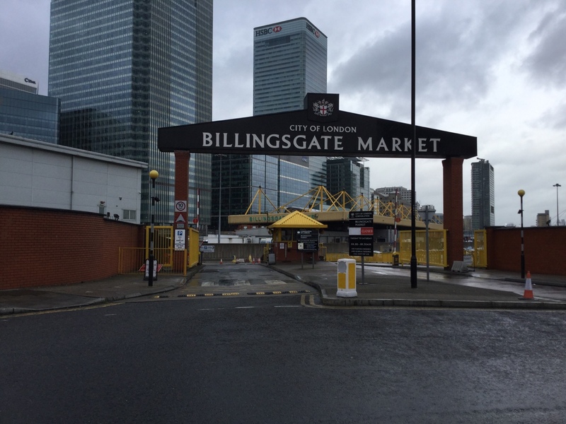 Street view of Billingsgate Market