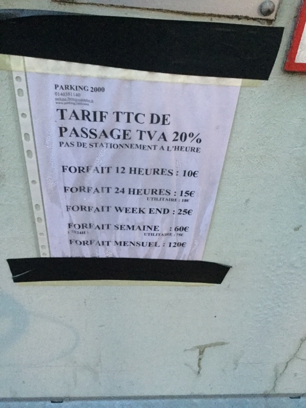 Street view of Parking Paris 19