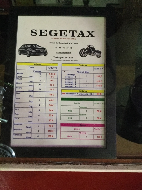 Street view of Parking Paris 13 Segetax