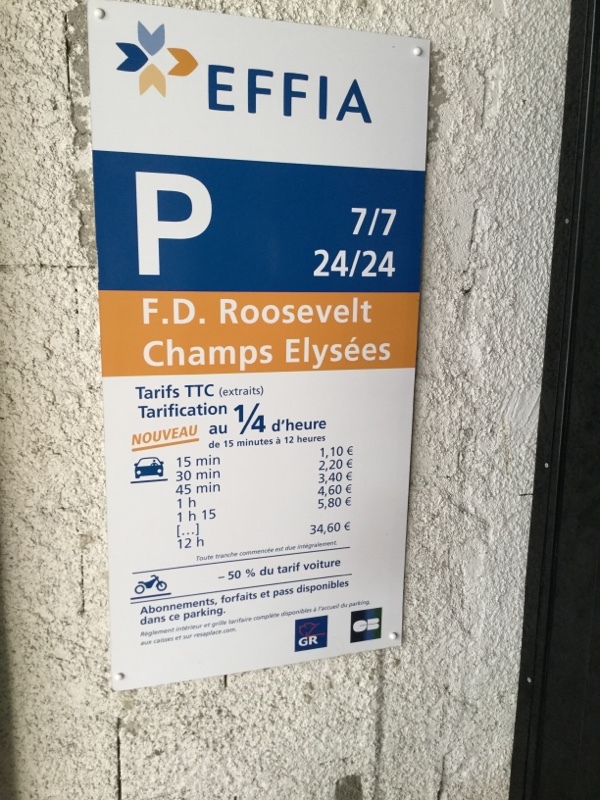 Street view of FD Roosevelt Champs Elysées