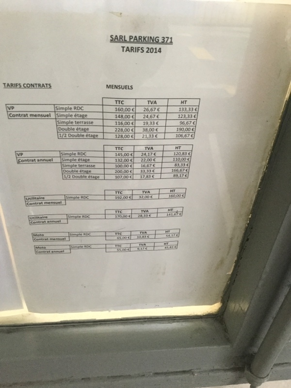 Street view of Parking Paris 371 Vaugirard