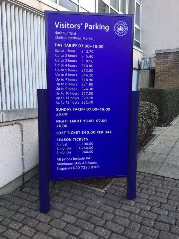 Street view of Chelsea Harbour Marina