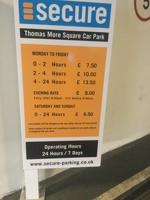 Street view of Thomas More Square Car Park