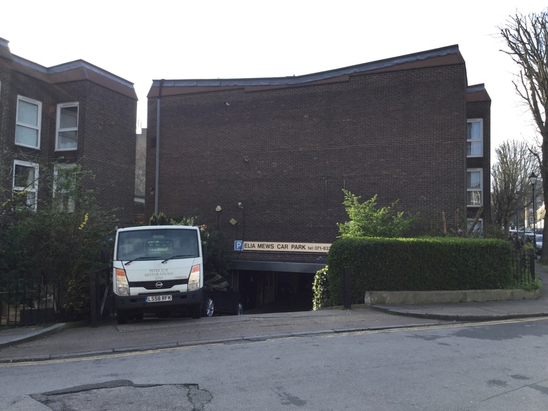 Street view of Elia Mews Car Park