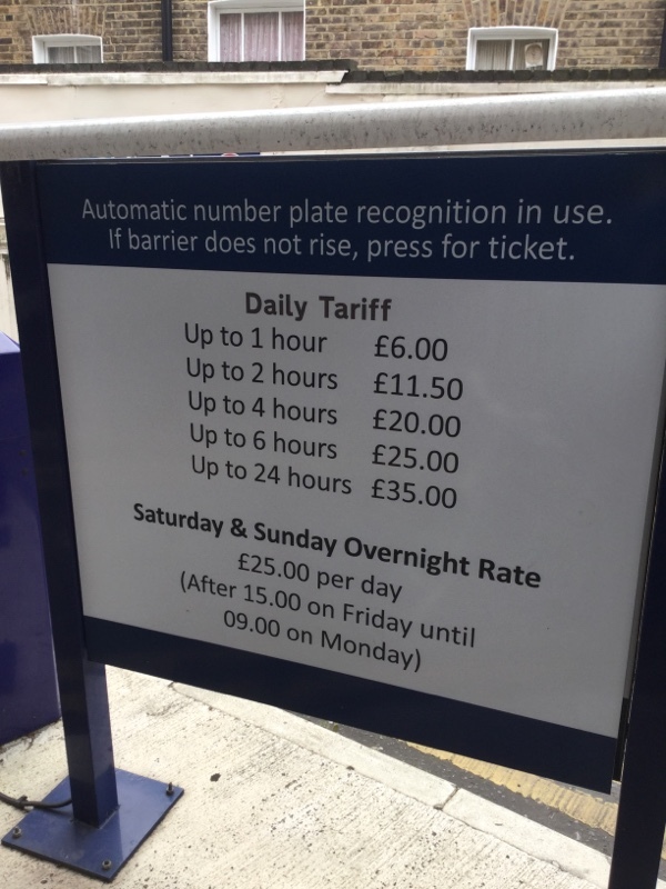 Street view of Hilton Car Park