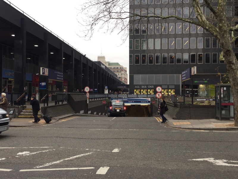 Street view of Euston Station Car Park