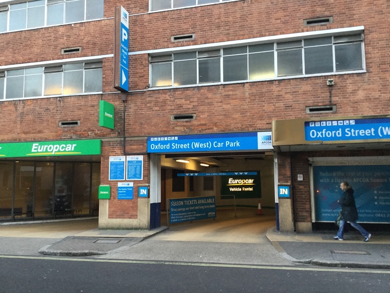 Street view of Oxford Street (West) Car Park