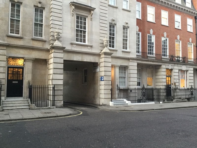 Street view of Devonshire Row Mews car park