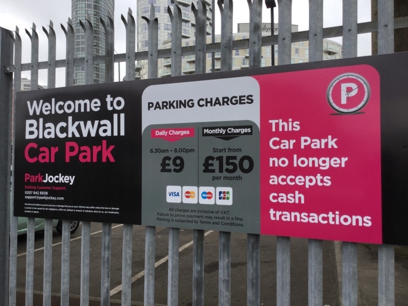 Street view of Blackwell Car Park