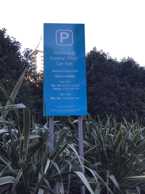 Street view of Imperial Wharf Car Park