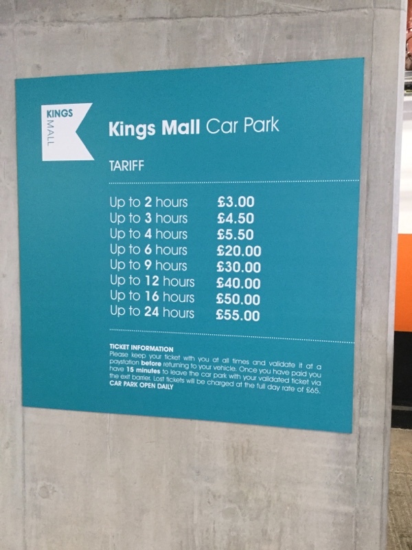 Street view of Kings Mall Car Park