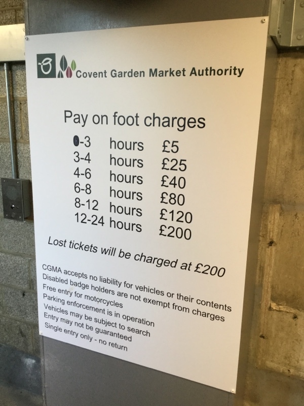 Street view of Covent Garden Market Authority