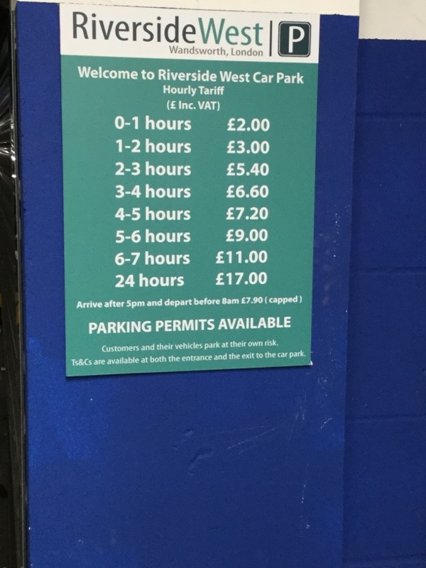 Street view of Riverside West Car Park