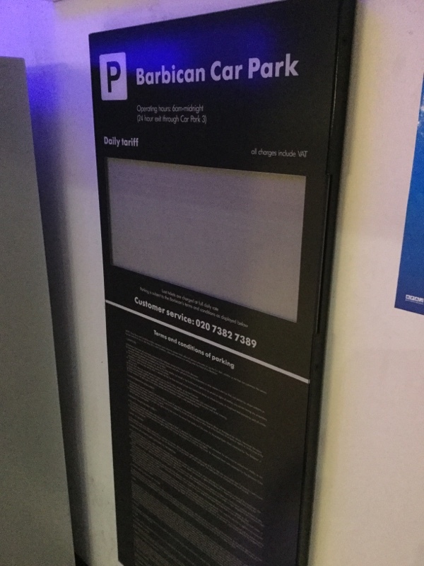 Street view of Barbican Centre Garage