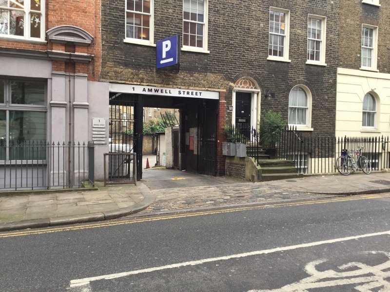 Street view of Amwell Street Car Park