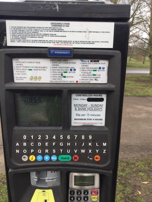 Street view of Greenwich Park Lot