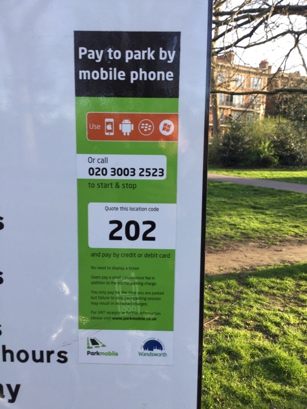 Street view of Battersea Park Lot